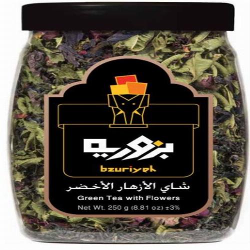Bzuriyeh Loose Green Tea With Flowers 250 Gr