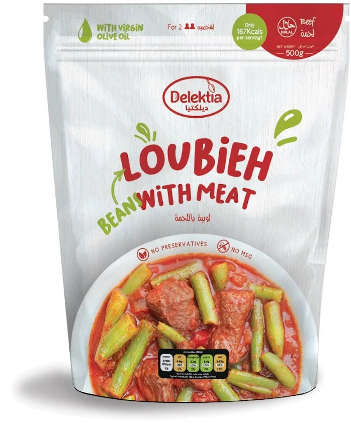 Delektia Frozen Loubiyeh with meats 500 Gr